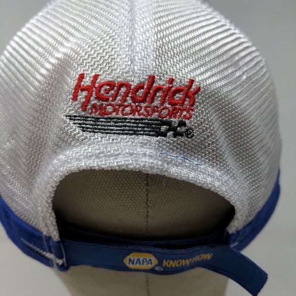 Napa Racing Men's Hendrick Motorsports Strapback Mesh Back Blue OSFM - Picture 10 of 14